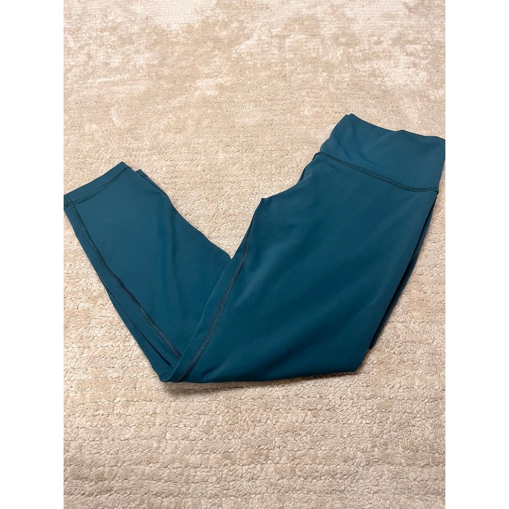 Lululemon Wunder Under HR 7/8 Tight guc size 10 color teal